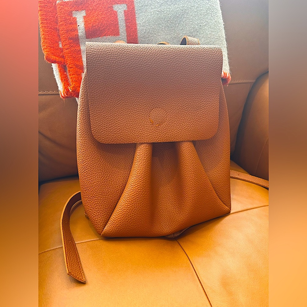 Genuine leather backpack 11 ( L) x 10 (W)